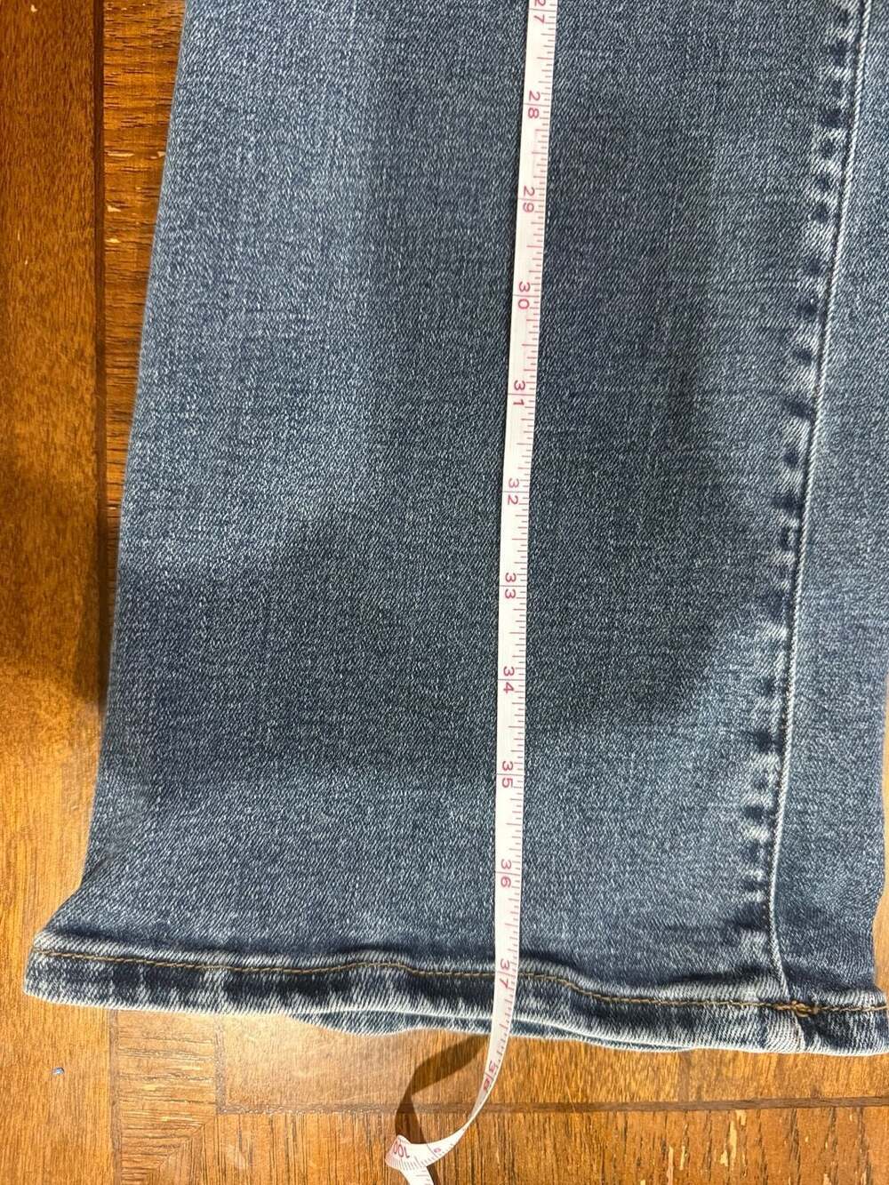Madewell Mid Rise Kick Out Crop Jeans Women’s 31 Light Wash Stretch Denim - Picture 9 of 9